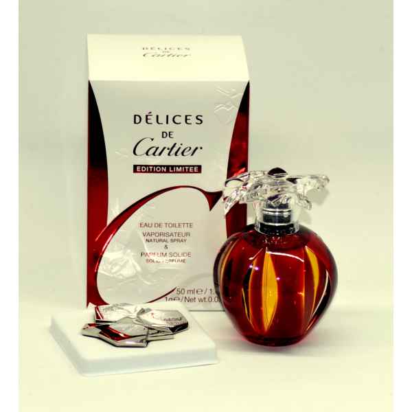 Cartier - delices de Cartier - Edition Limitee - EDT Spray 50 ml + Solid Perfume
