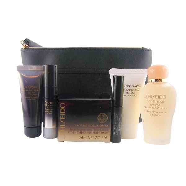 Shiseido-SET-Future Solution LX Body Cream 60 ml+5tlg. set+Kosmetiktasche
