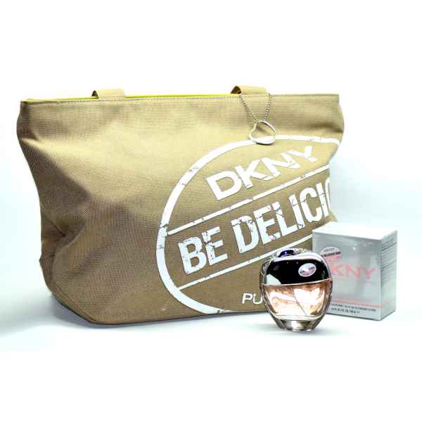 DKNY - Set - Be Delicious Fresh Blossom EDT Spray 100 ml + Tasche