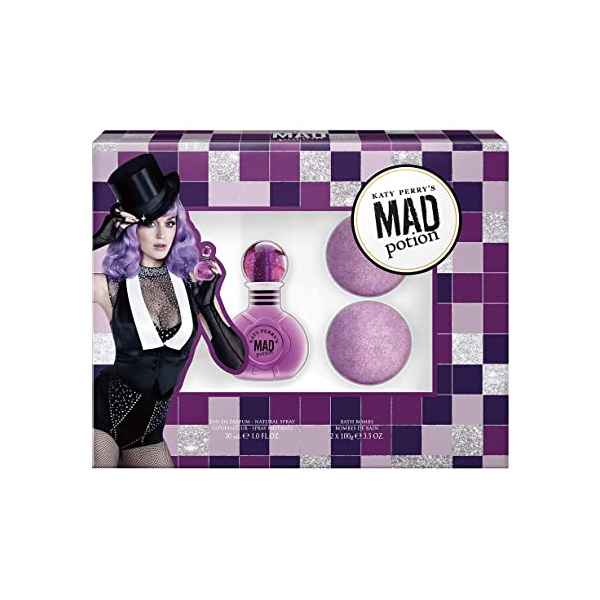 Katy Perry "MAD Potion" Set -Edp spray 30 ml + Bath Bombs 2x 100g