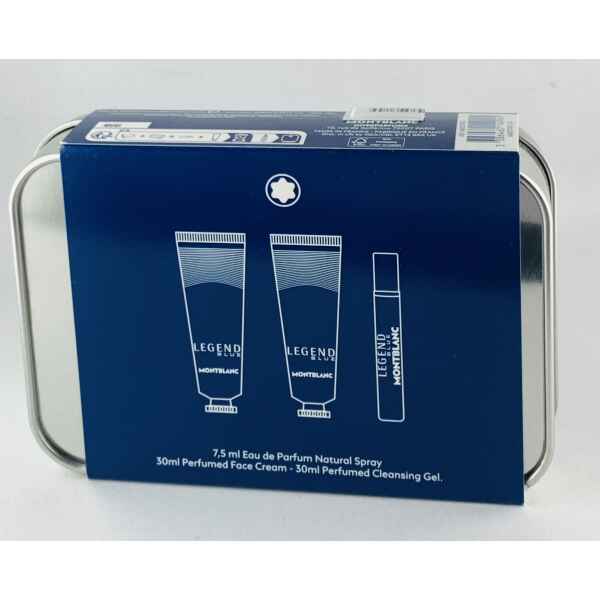 Montblanc Legend Blue Set 7,5 ml Eau de Parfum Natural Spray & 30 ml Face Cream & 30 ml Cleansing Gel