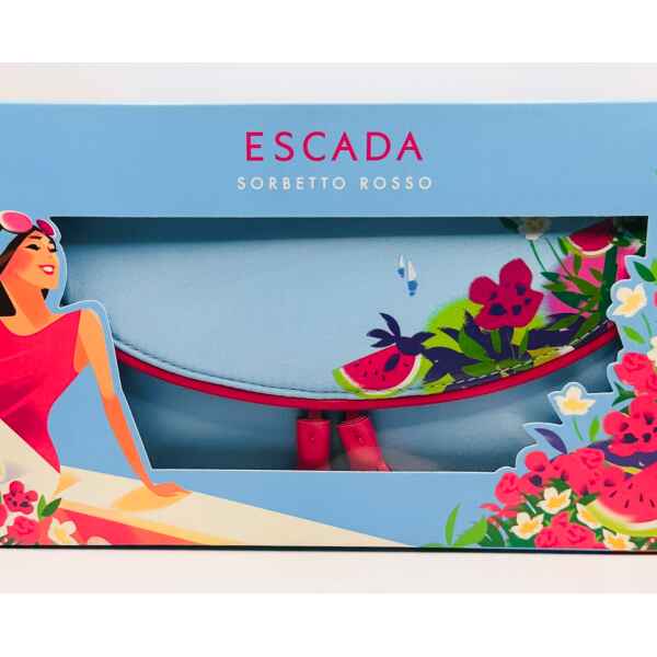 Escada Sorbetto Rosso Eau de Toilette 100 ml + Body Lotion 150 ml + Clutch