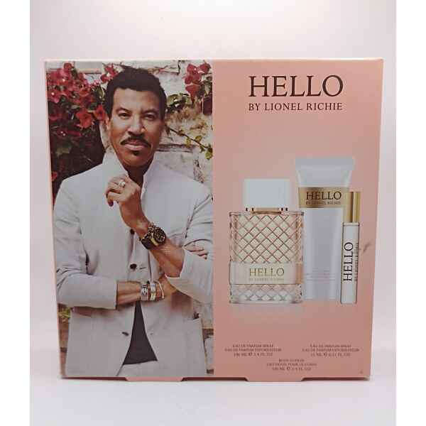 Lionel Richie Hello Set Eau de Parfum Spray 100 ml + 15 ml + Body Lotion 100 ml