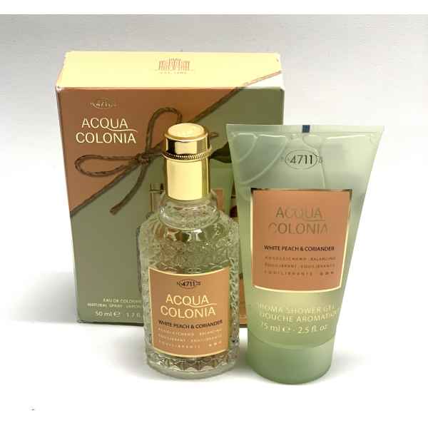 4711 - ACQUA COLONIA - Set - White Peach & Coriander EDC 50 ml + Shower Gel 75 ml
